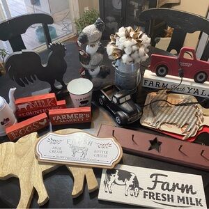 Farmhouse Decor lot // 21 pieces